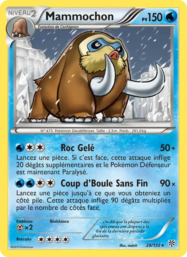 Carte Pokémon Mammochon — Tempête Plasma