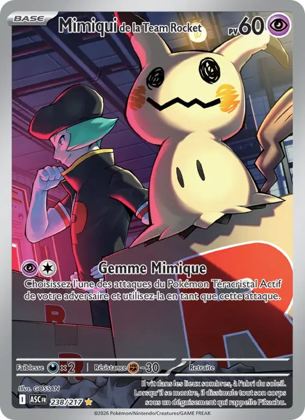 Carte Mimiqui de la Team Rocket