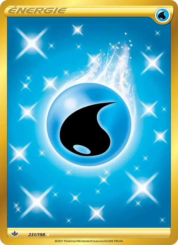 Carte Pokémon Énergie Eau — Règne de Glace