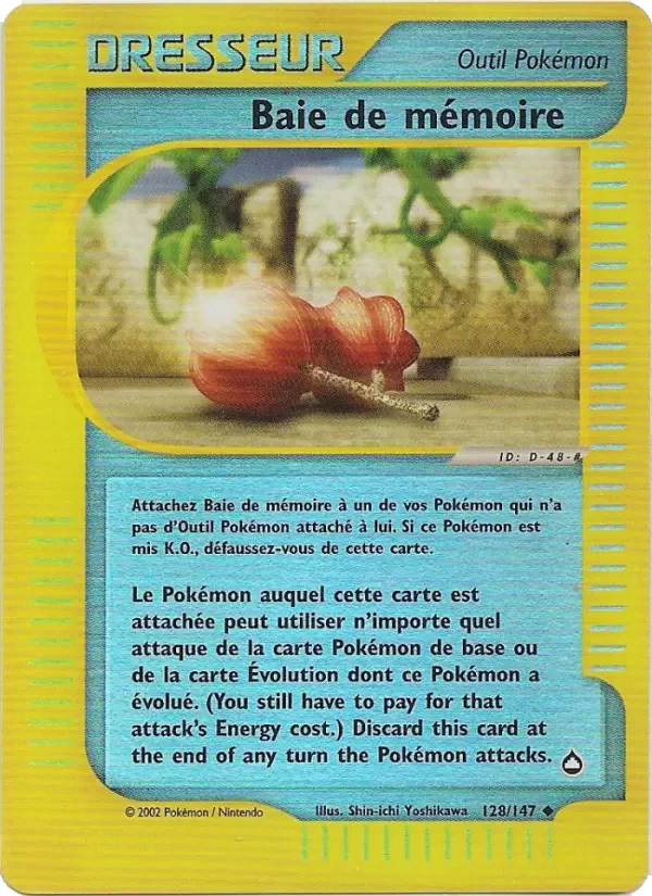 Carte Pokémon Baie de mémoire — Aquapolis