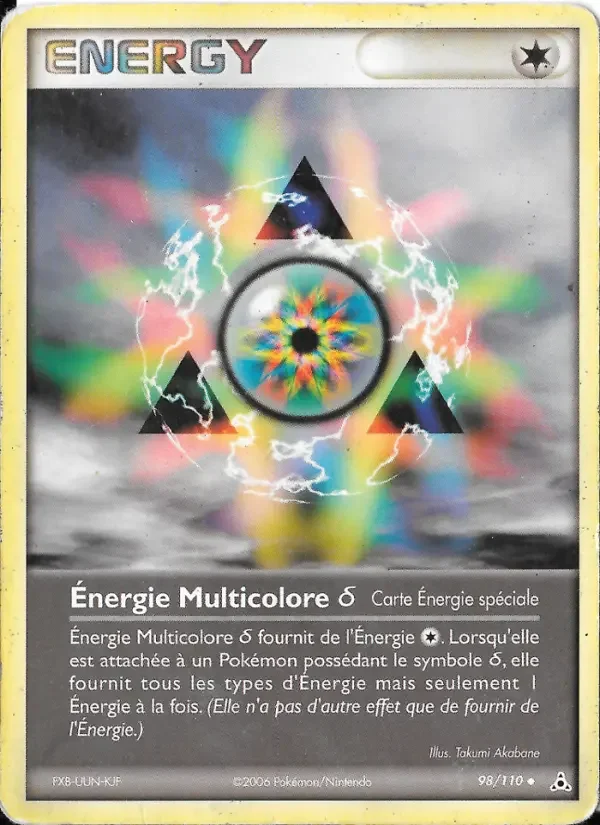 Carte Énergie Multicolore δ