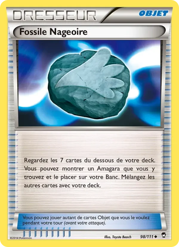Carte Pokémon Fossile Nageoire — Poings Furieux
