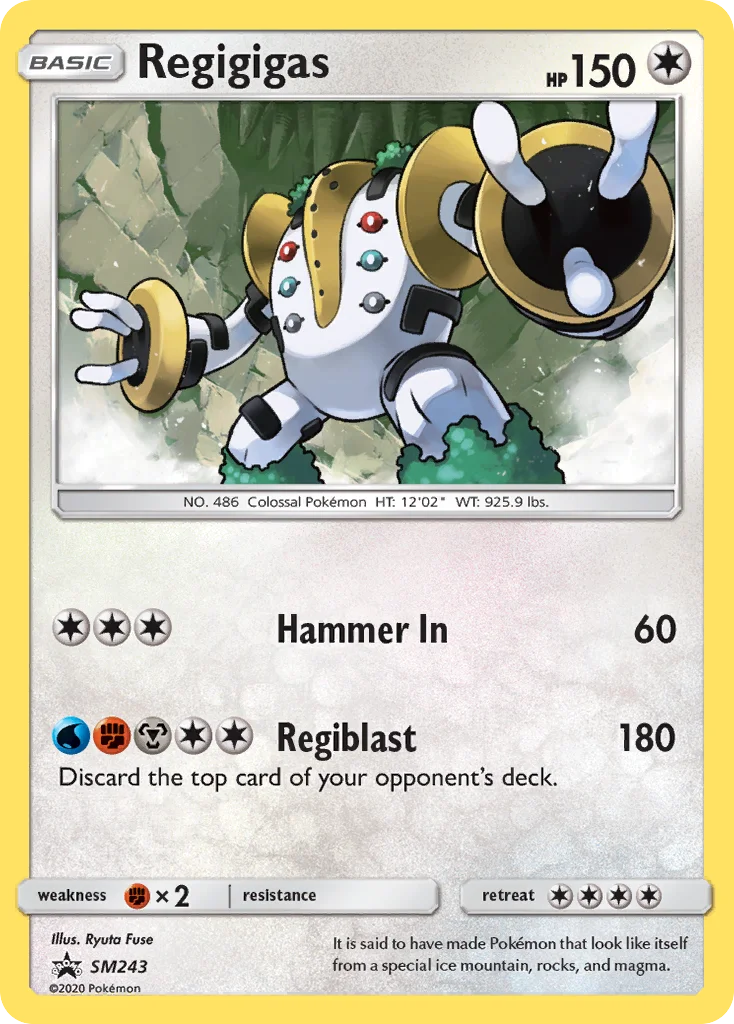 Carte Pokémon Regigigas — Promos Soleil et Lune