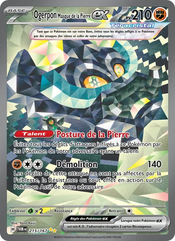 Carte Ogerpon Masque de la Pierre-ex