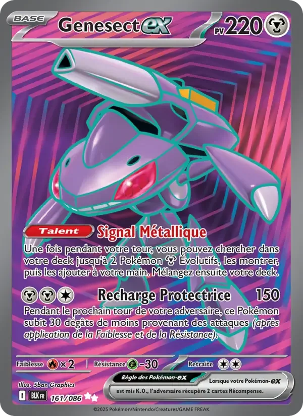 Carte Pokémon Genesect-ex — Foudre Noire