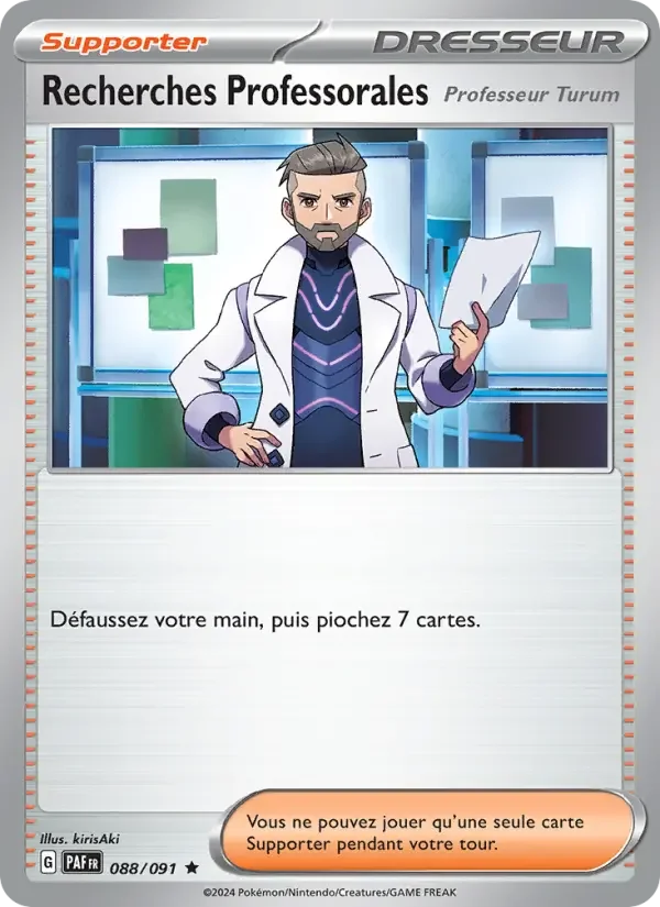 Carte Pokémon Recherches Professorales — Destinées de Paldea