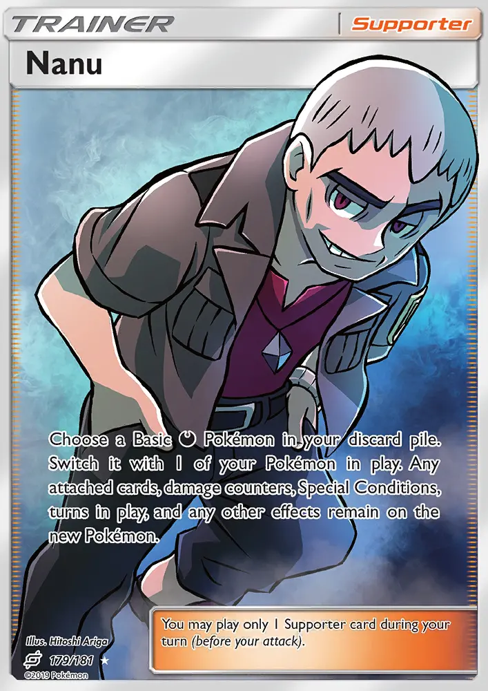 Carte Pokémon Nanu — Promos Soleil et Lune