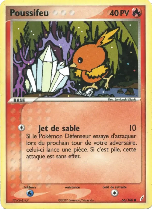 Carte Pokémon Poussifeu — Gardiens de Cristal