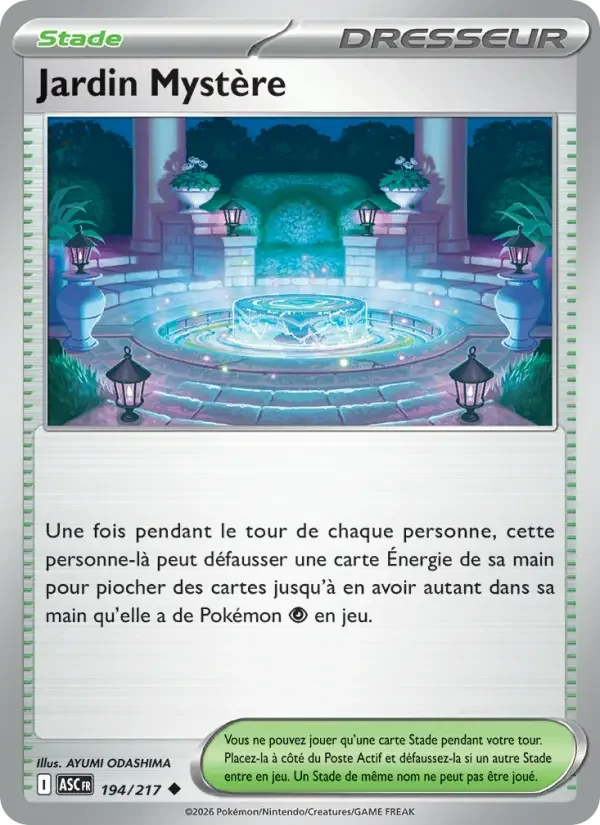Carte Jardin Mystère
