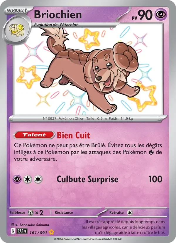 Carte Pokémon Briochien — Destinées de Paldea
