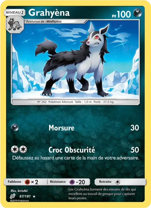 Carte Pokémon Grahyèna — Duo de Choc