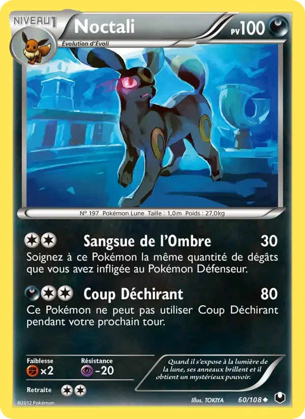 Carte Pokémon Noctali — Explorateurs Obscurs