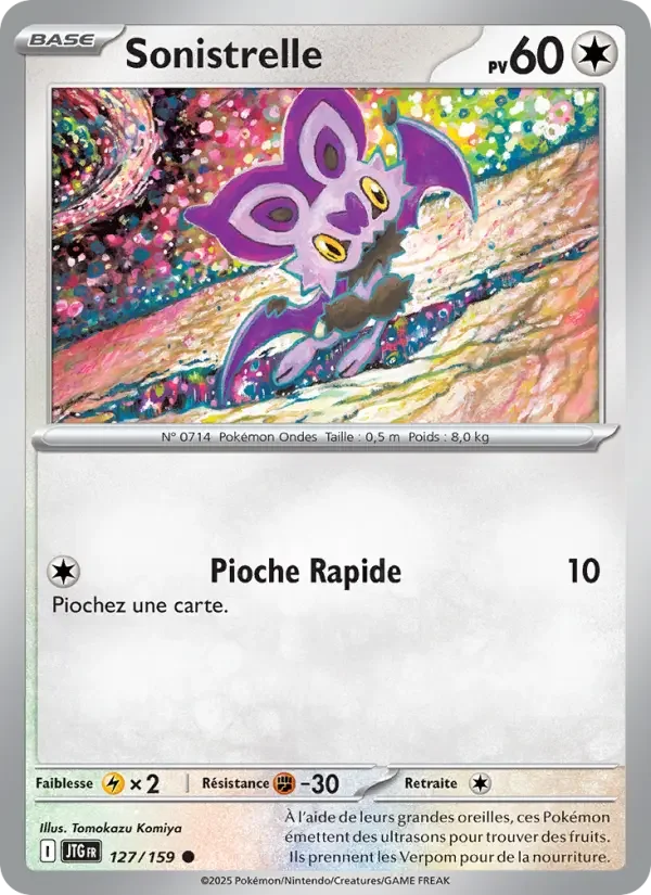 Carte Pokémon Sonistrelle — Aventures Ensemble