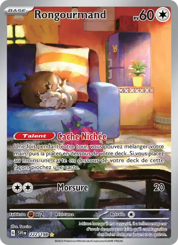 Carte Pokémon Rongourmand — Écarlate et Violet