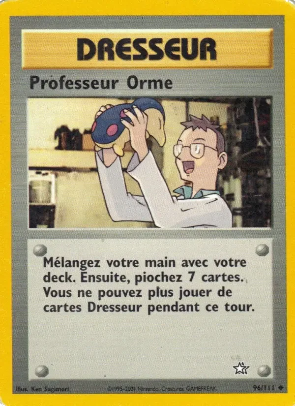 Carte Pokémon Professeur Orme — Neo Genesis
