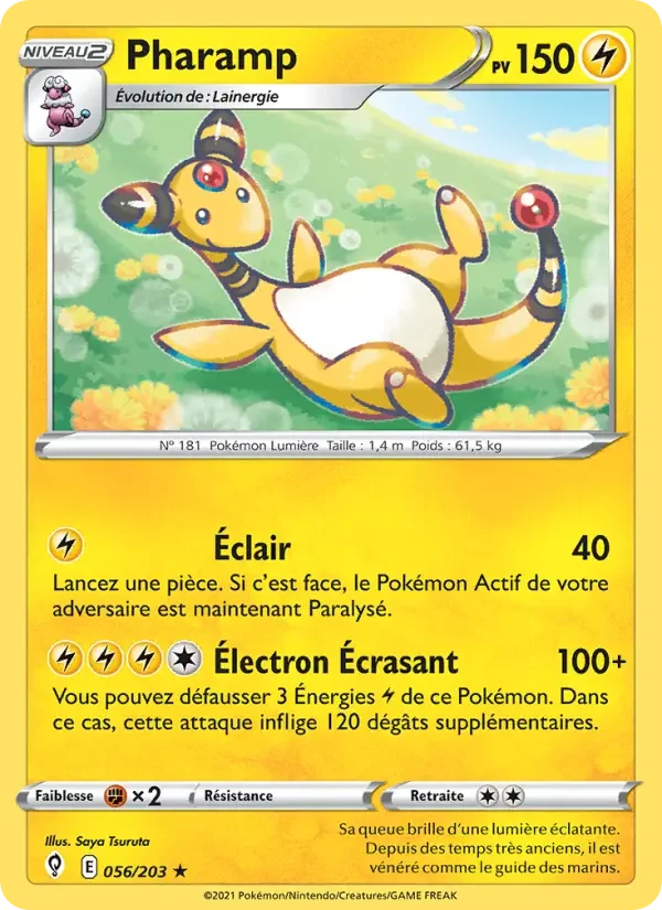 Carte Pokémon Pharamp — Évolution Céleste