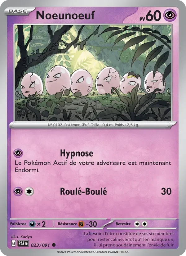 Carte Pokémon Noeunoeuf — Destinées de Paldea