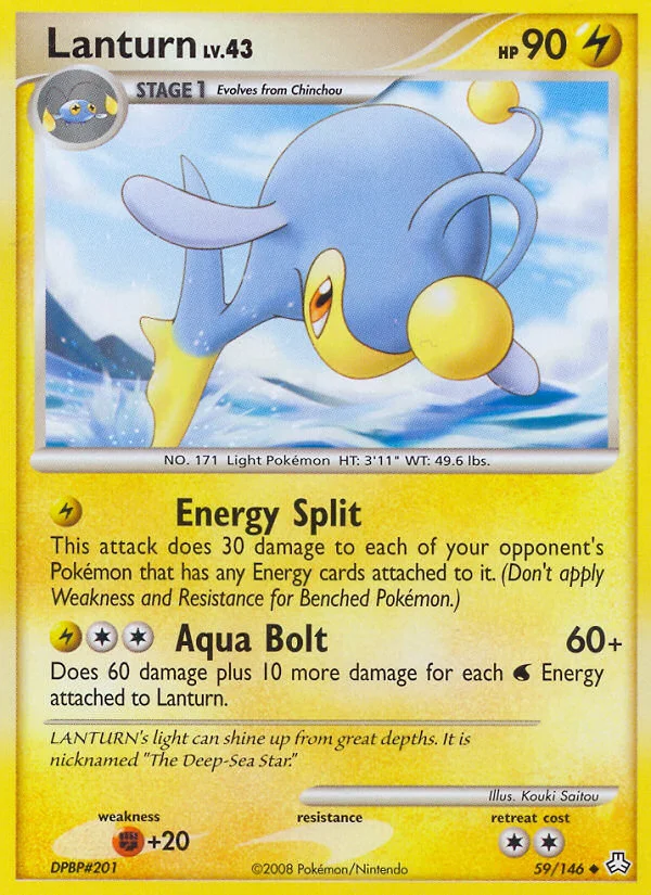 Carte Pokémon Lanturn — Éveil des Légendes