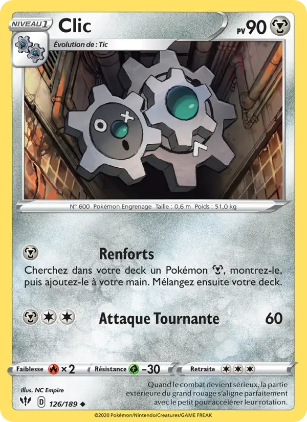 Carte Pokémon Clic — Ténèbres Embrasées