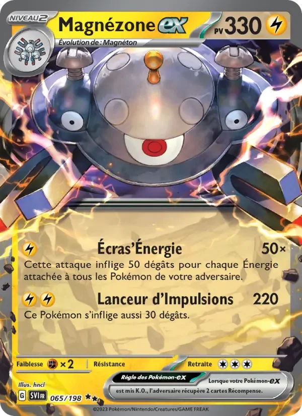Carte Pokémon Magnézone-ex — Écarlate et Violet