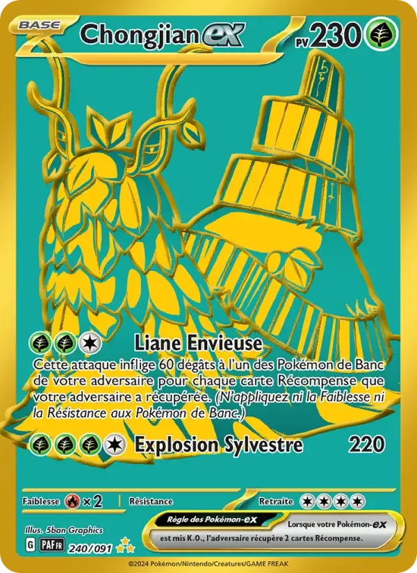 Carte Pokémon Chongjian-ex — Destinées de Paldea
