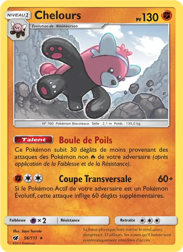 Carte Pokémon Chelours — Invasion Carmin