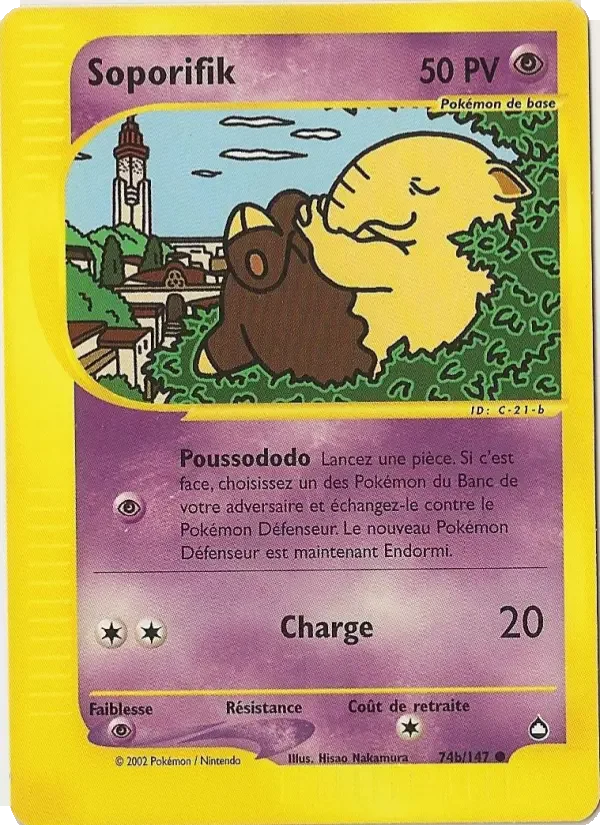 Carte Pokémon Soporifik — Aquapolis