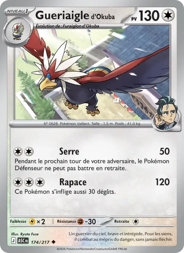 Carte Gueriaigle d'Okuba