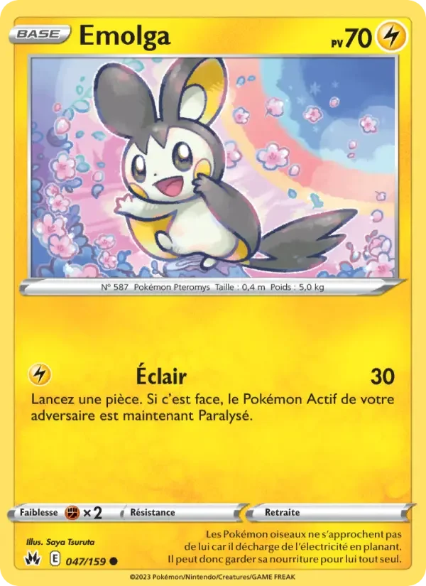 Carte Pokémon Emolga — Zénith Suprême