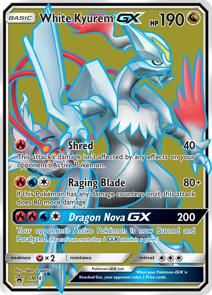 Carte Kyurem Blanc GX