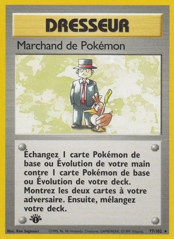 Carte Marchand de Pokémon