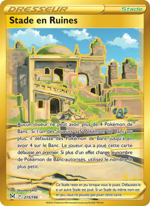 Carte Pokémon Stade en Ruines — Origine Perdue