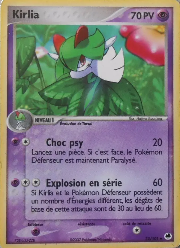 Carte Pokémon Kirlia — Île des Dragons