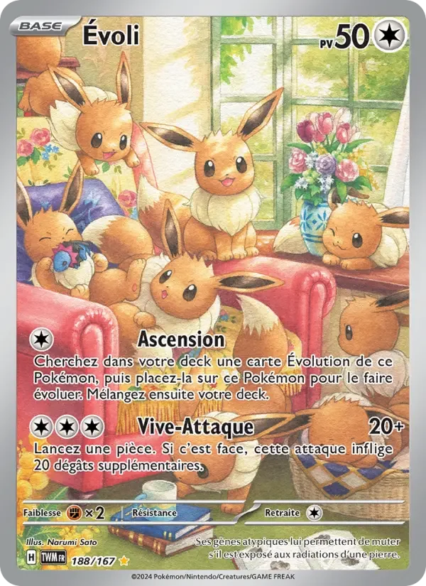 Carte Pokémon Évoli — Mascarade Crépusculaire
