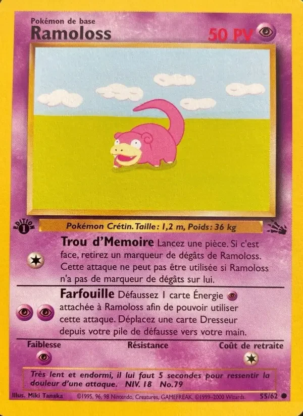 Carte Pokémon Ramoloss — Fossile