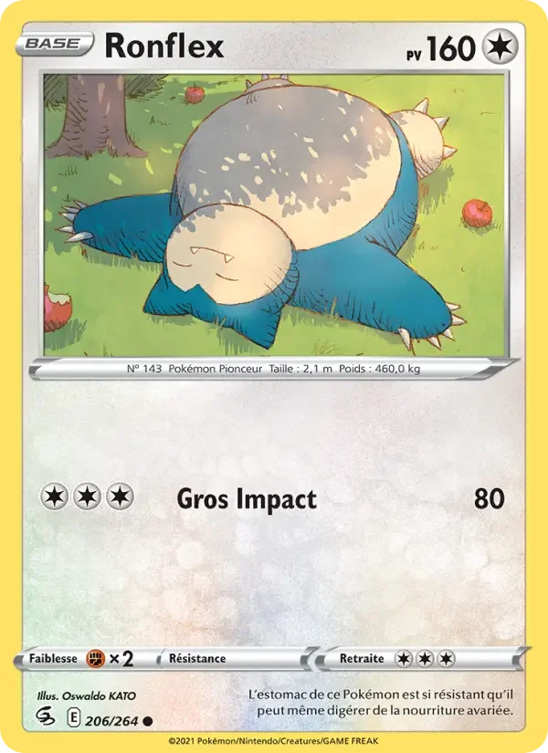 Carte Pokémon Ronflex — Poing de Fusion