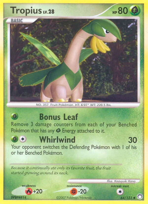 Carte Pokémon Tropius — Trésors Mystérieux