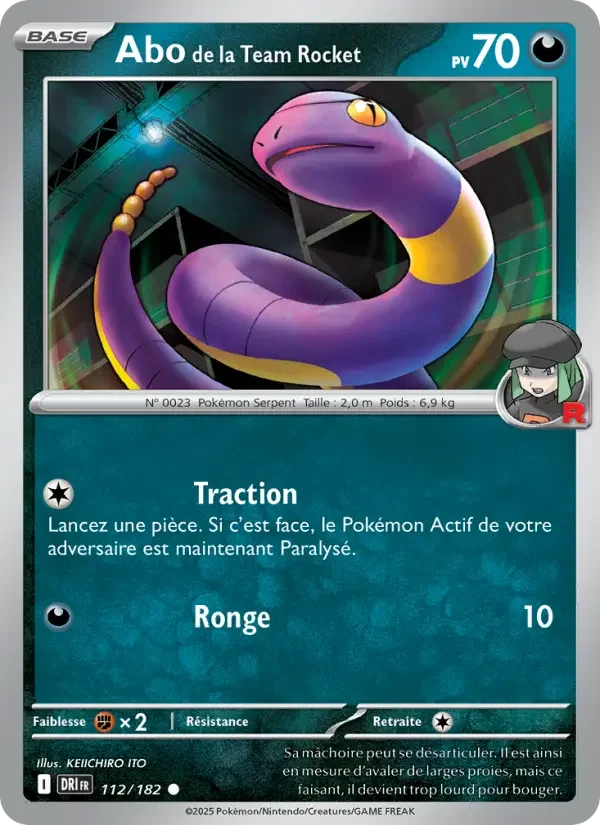 Carte Pokémon Abo de la Team Rocket — Rivalités Destinées
