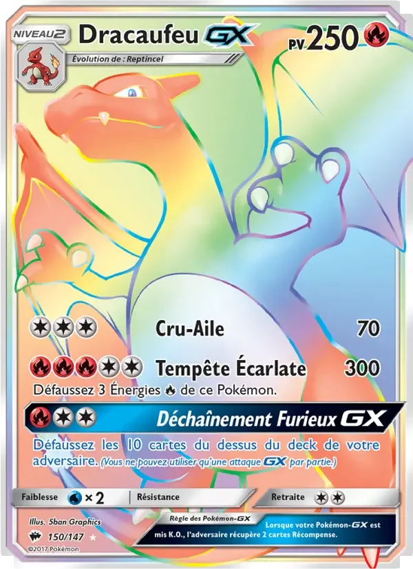 Carte Dracaufeu GX