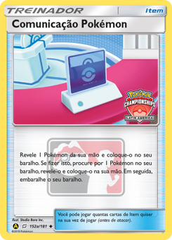 Carte Pokémon Pokémon Communication — Promos Soleil et Lune