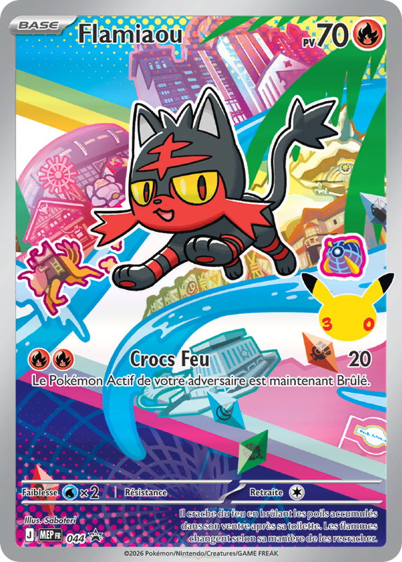 Carte Pokémon Flamiaou — Promos Méga-Évolution