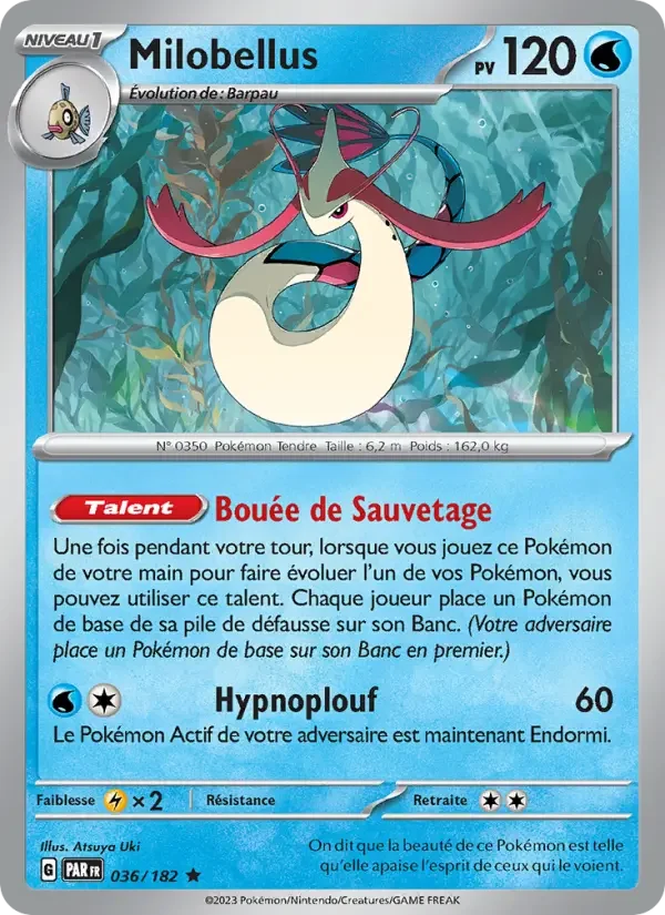 Carte Pokémon Milobellus — Faille Paradoxe