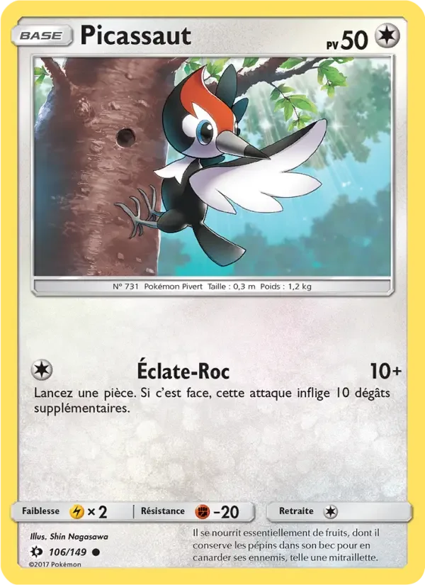 Carte Pokémon Picassaut — Soleil et Lune