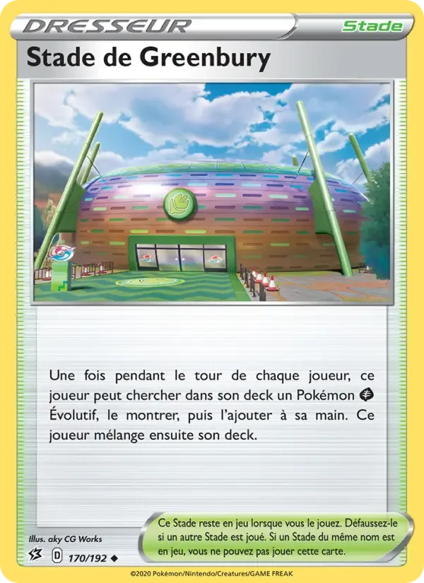 Carte Pokémon Stade de Greenbury — Clash des Rebelles