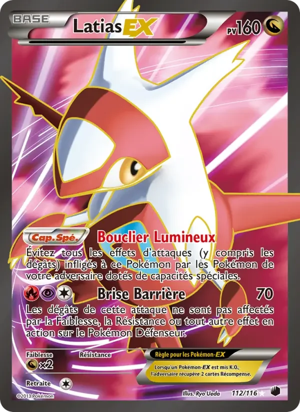 Carte Pokémon Latias-EX — Glaciation Plasma