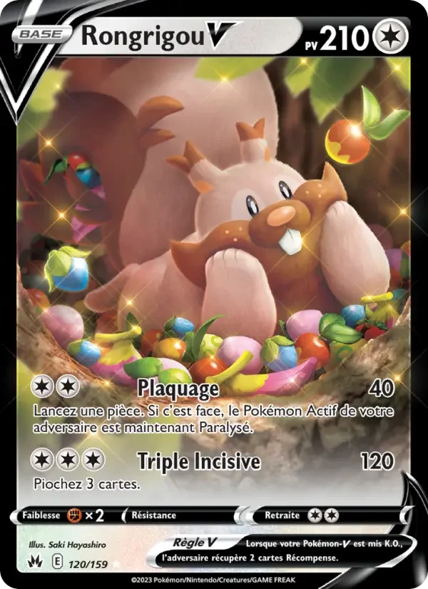 Carte Pokémon Rongrigou V — Zénith Suprême