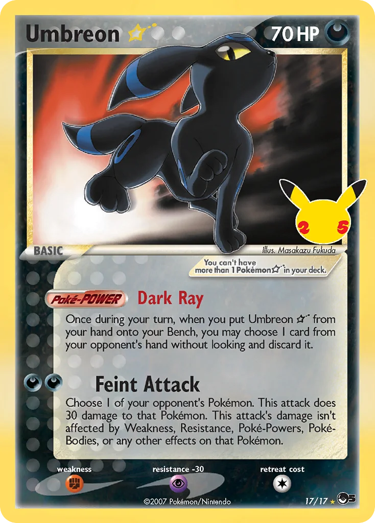 Carte Pokémon Noctali ☆ — Célébrations