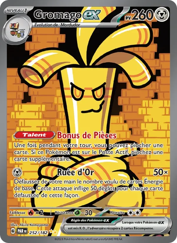 Carte Pokémon Gromago-ex — Faille Paradoxe