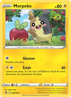 Carte Pokémon Morpeko — Promos Épée et Bouclier