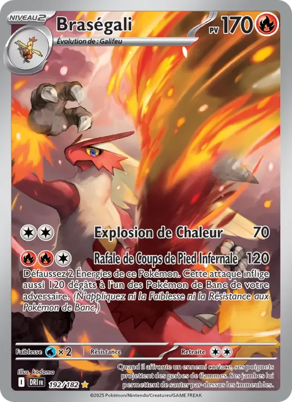 Carte Pokémon Braségali — Rivalités Destinées